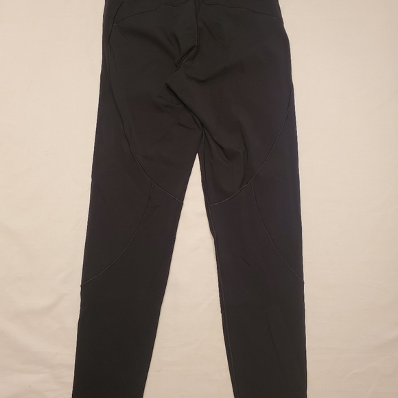 Adidas Aeroready Womens Black Tight Fit Mid Rise Cropped Yoga Leggings Size M - Picture 2 of 4